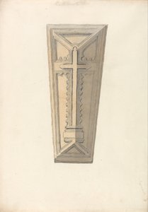 Studie eines Sargdeckels aus einer (?) Norfolk Kirche