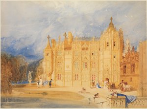 Das Abteigebäude, Abtei von St. Ouen, Rouen von John Sell Cotman