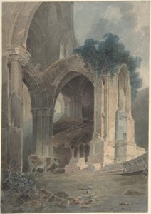 Das Ostende der Rievaulx Abbey, Yorkshire von John Sell Cotman