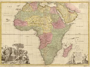 Afrika - korrigiert nach den Beobachtungen der Royal Society in London und Paris