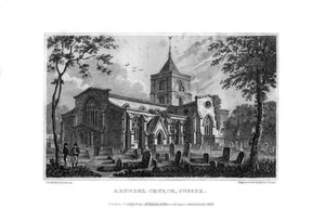 Arundel Kirche, West Sussex, 1829