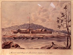 Ankunft und Aufenthalt in Rockfort, 1821