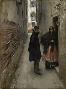 Eine Straße in Venedig von John Singer Sargent
