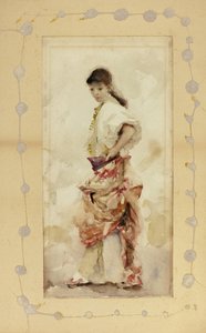 Mädchen im spanischen Kostüm, vor 1880 von John Singer Sargent