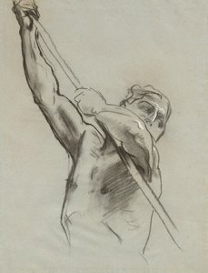 Männlicher Torso mit Stange, 1890-1900