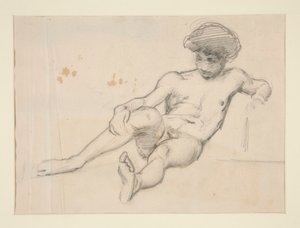 Liegende nackte Figur von John Singer Sargent
