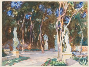 Schattige Pfade, Vizcaya von John Singer Sargent