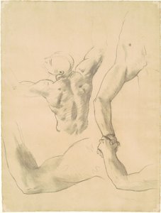 Studien für "Zwei klassische männliche Figuren im Kampf" von John Singer Sargent