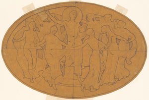 Studie für "Apollo und die Musen"
