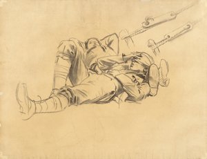 Studie für Gassed, 1918-19