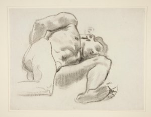Studie für Prometheus, Rondell, Rotunde, Museum of Fine Arts Boston von John Singer Sargent