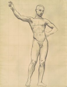 Studie von Apollo für Apollo und die Musen von John Singer Sargent