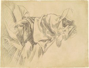 Studie der Kreuzigung für "Fünfzehn Geheimnisse des Rosenkranzes" von John Singer Sargent