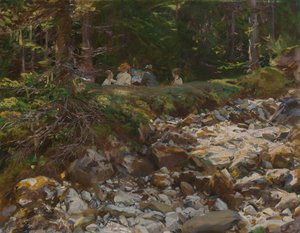 Der Meister und seine Schüler von John Singer Sargent