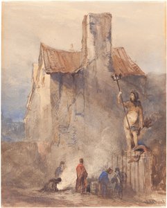Die Bristol-Unruhen: Das Brennen auf der Straße von John Skinner Prout