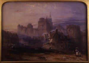 Das Schloss de la Tremoille, Vitre von John Skinner Prout