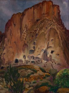 Klippenwohnungen, Pajarito von John French Sloan