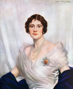 Krönungsporträt von Königin Elizabeth, der Königinmutter im Jahr 1937