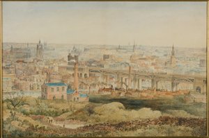 Newcastle upon Tyne von Windmill Hills, Gateshead, 1887 von John Storey