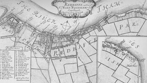 Ein Plan von Rotherhithe