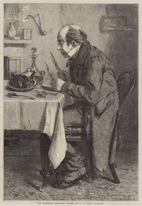 Das Weihnachtsessen des Junggesellen von John Templeton Lucas