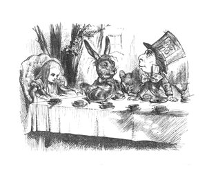 Alice bei der Teeparty des verrückten Hutmachers, 1889