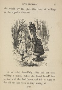 Alice vor der Roten Königin
