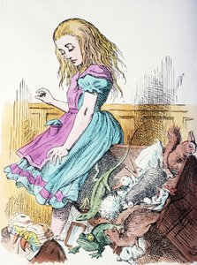 Alice umgeben von Tieren von John Tenniel