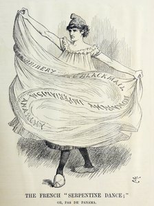 John Tenniel Karikatur über die französischen Machenschaften beim Bau des Panamakanals. Aus 