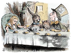 Szene aus Alice im Wunderland von Lewis Carroll von John Tenniel