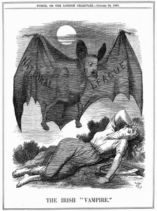 Der irische Vampir, 1885 von John Tenniel
