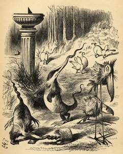 Die Slithy Toves. Illustration von Sir John Tenniel von John Tenniel