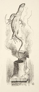 Da geht Bill!, aus Alice im Wunderland von Lewis Carroll (1832 - 98), veröffentlicht 1891 von John Tenniel
