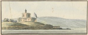 St. Maws Castle, Falmouth, Ost-Südost von John Thomas Serres