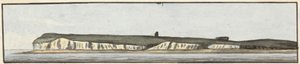 The North Foreland (eine von drei Zeichnungen auf einer Montage) von John Thomas Serres