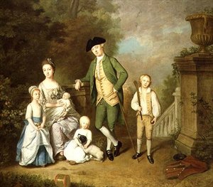 Porträt der Familie Wallace von John Thomas Seton