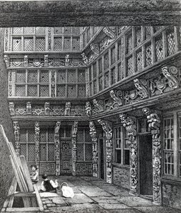 Ein prächtiges Herrenhaus, das kürzlich in der Hart Street, Crutched Friars, stand, veröffentlicht in Smith