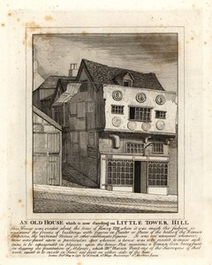 Ein altes Tudor-Haus auf Little Tower Hill, London von John Thomas Smith