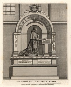 Denkmal für den Anwalt Richard Martin, Recorder von London (1570-1618), in der Temple Church