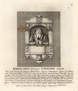 Denkmal für den Kaufmann und Philanthropen Robert Dow in St Botolph