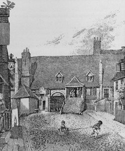 Der Wachraum, Scotland Yard, Westminster, 1805 1911 von John Thomas Smith
