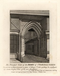 Das Haupttor des Priorats von St Bartholomew, Smithfield
