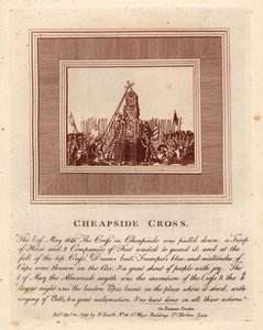 Der Abriss des Cheapside-Kreuzes, 2. Mai von John Thomas Smith