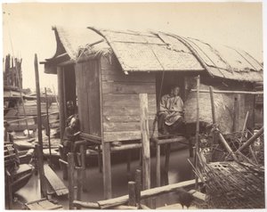Wohnung auf dem Wasser, Kanton von John Thomson