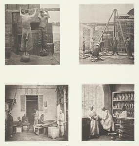 Rolling Scented Caper und Gunpowder Tees, Tee für den Export wiegen, ein Teehaus von John Thomson