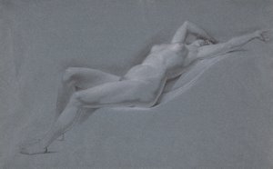 Liegender Akt, Vorderansicht von John Trumbull