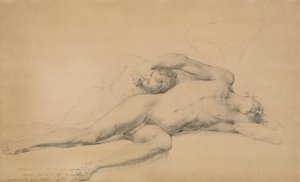 Studie für Der Tod von General Montgomery beim Angriff auf Quebec, 31. Dezember 1775 von John Trumbull