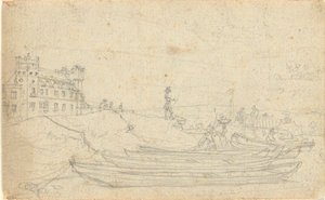 Ohne Titel, aus dem Folio: Skizzen in Frankreich & Deutschland, eines von 22 Blättern in Folio B von John Trumbull