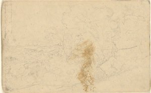 Ohne Titel, aus dem Folioband: Ansichten in der Nähe von Bath von John Trumbull