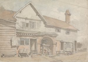 Bauernhaus mit einem Brunnen